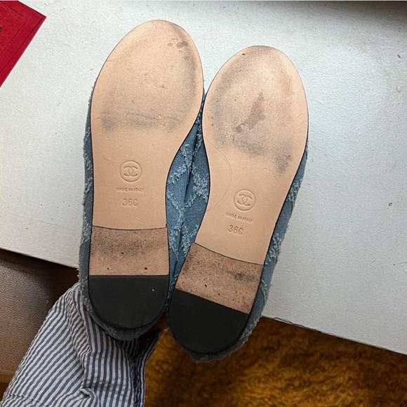 Chanel classic ballet flats denim - Picture 4 of 4